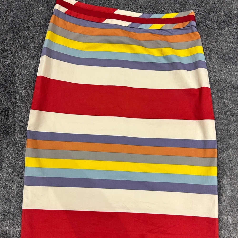 Boden Multicolor Striped Pencil Skirt